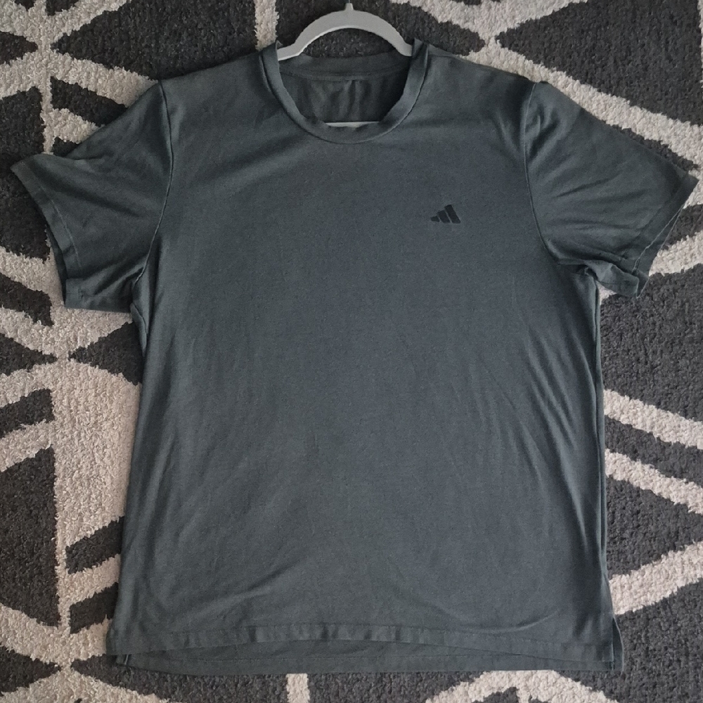 Adidas Men's Dark Gray Short Sleeve Tee